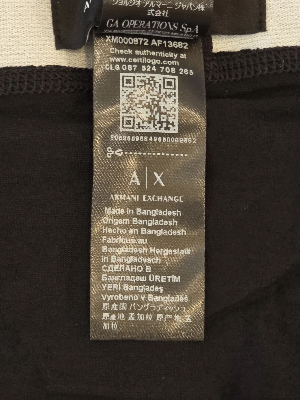 NWT Armani Exchange Men's Medium Black Logo Stretch Boxer Briefs
